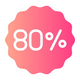80 procent icoon