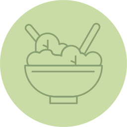 tigela de salada Ícone