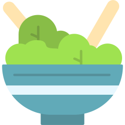 Salad bowl icon