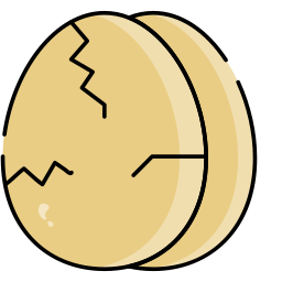 złamane jajko ikona
