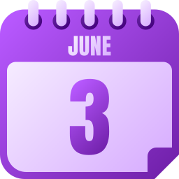 3 de junio icono