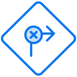 No turn right icon