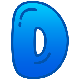 文字d icon