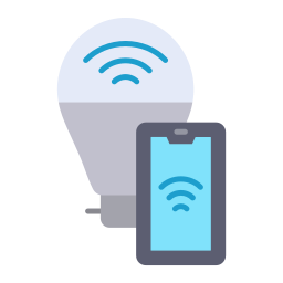 Smart lamp icon