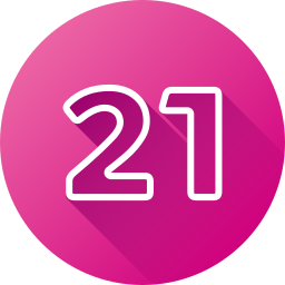 Number 21 icon
