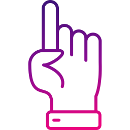 One finger icon