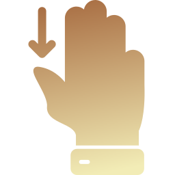 Three fingers icon