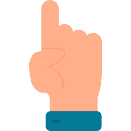 One finger icon