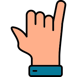 hang losse hand icoon