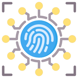 Fingerprint scan icon