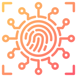 Fingerprint scan icon