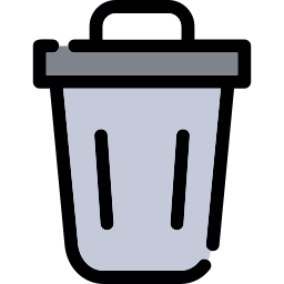 Trash bin icon