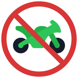 오토바이 금지 icon