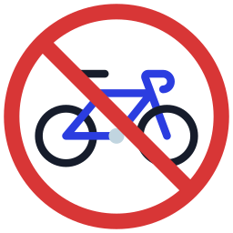 No bicycle icon