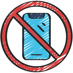 No smartphones icon