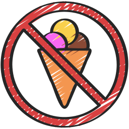 No ice cream icon