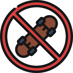 geen schaatsen icoon