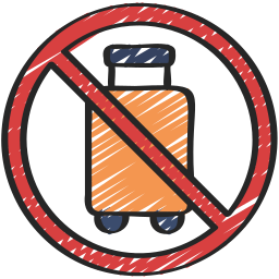 No luggage icon