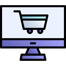 Online shopping icon