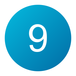 Number 9 icon