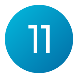 Number 11 icon