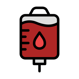 Blood bag icon