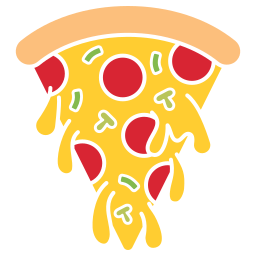 Italian pizza icon