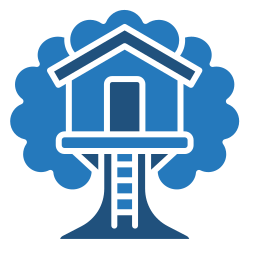 Tree house icon