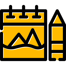 quaderno di schizzi icona