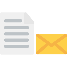 documento de correo icono