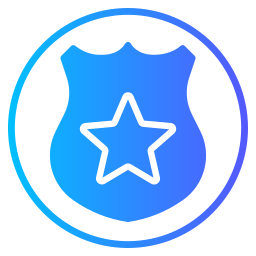 escudo policial Ícone