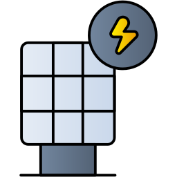 Solar cell icon