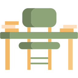 mesa de estudante Ícone