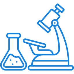 Science lab equipment icon