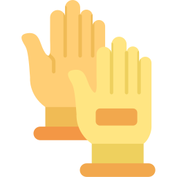 Hand gloves icon