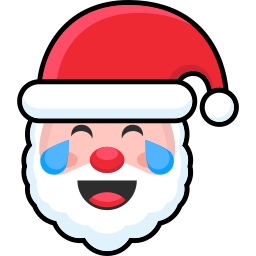 Santa claus face icon