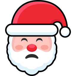 gesicht des weihnachtsmannes icon