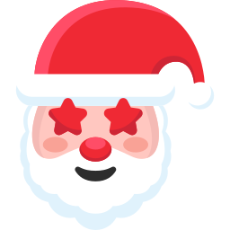 gesicht des weihnachtsmannes icon