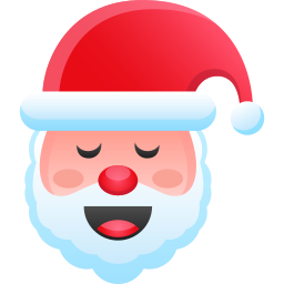 Santa claus face icon