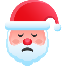 Santa claus face icon