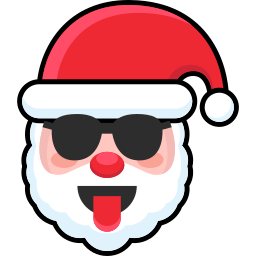 Santa claus face icon