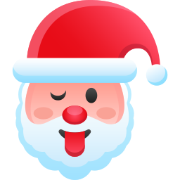Лицо Санта-Клауса иконка