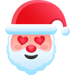 Santa claus face icon