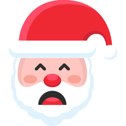 Santa claus face icon