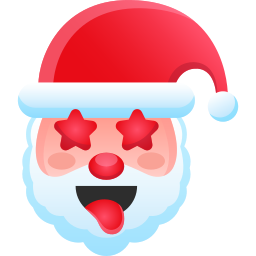 Santa claus face icon