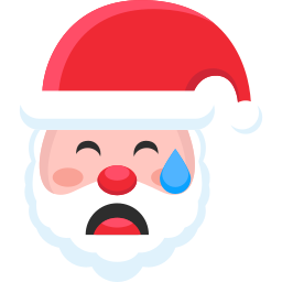 gesicht des weihnachtsmannes icon