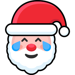 Santa claus face icon