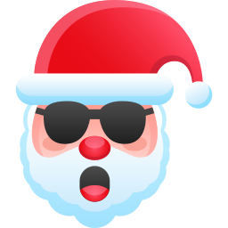 cara de papá noel icono