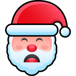 gesicht des weihnachtsmannes icon