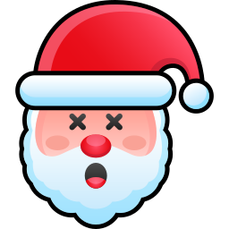 Santa claus face icon